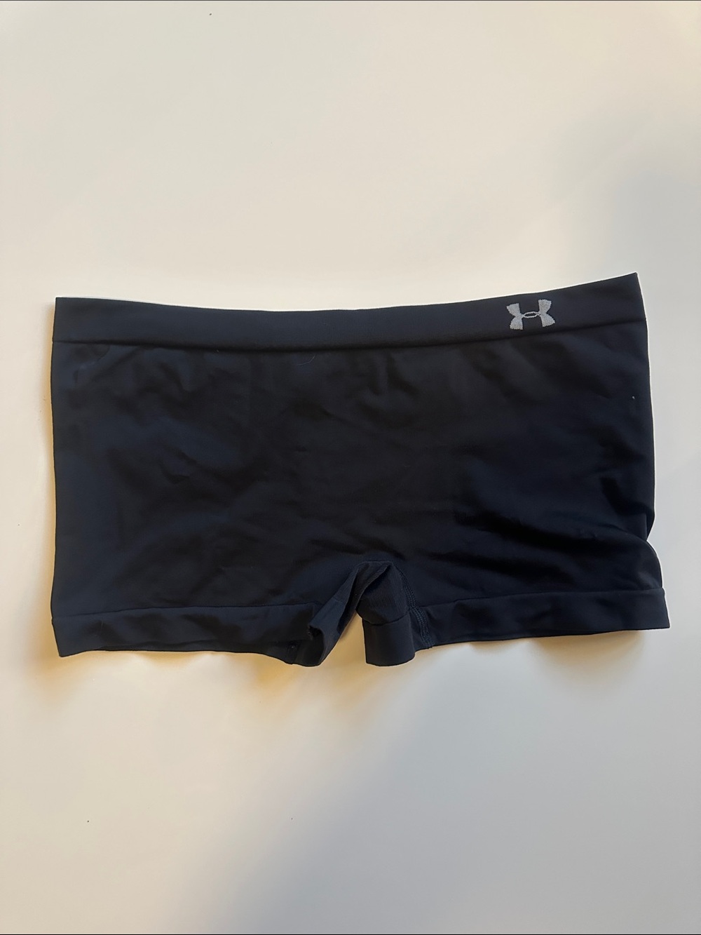 NWOT Under Armour Black Women's Training Bike Shorts with Logo